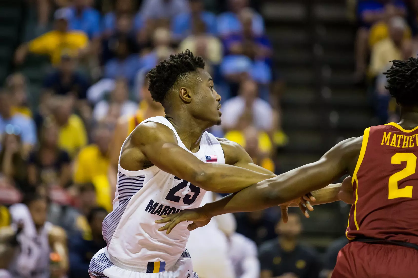 A basketball game between the Marquette Golden Eagles and the USC Trojans on Friday, November 29, 2019 at the Orlando Invitational at the ESPN Wide World of Sports in Orlando, FL.