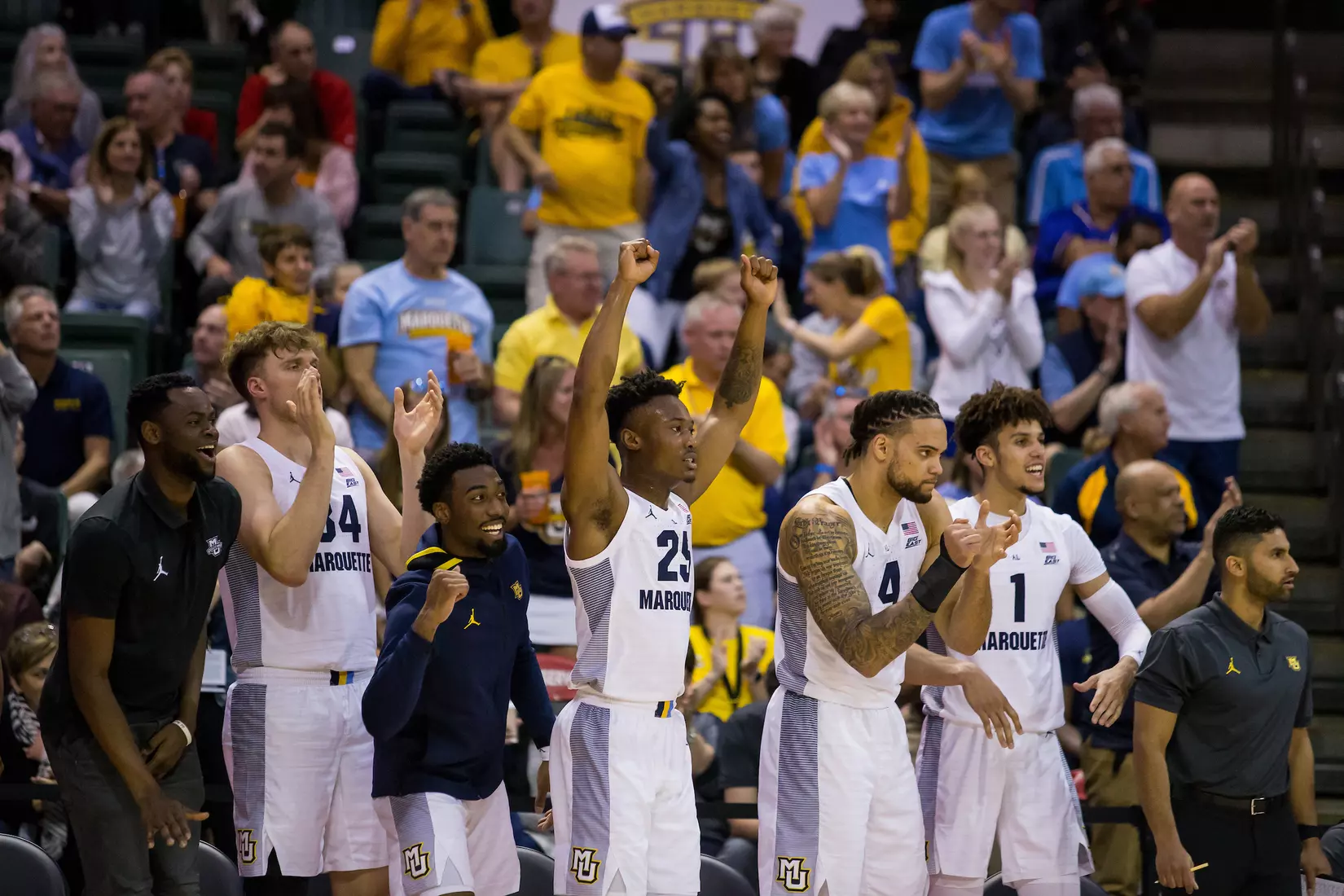 A basketball game between the Marquette Golden Eagles and the USC Trojans on Friday, November 29, 2019 at the Orlando Invitational at the ESPN Wide World of Sports in Orlando, FL.