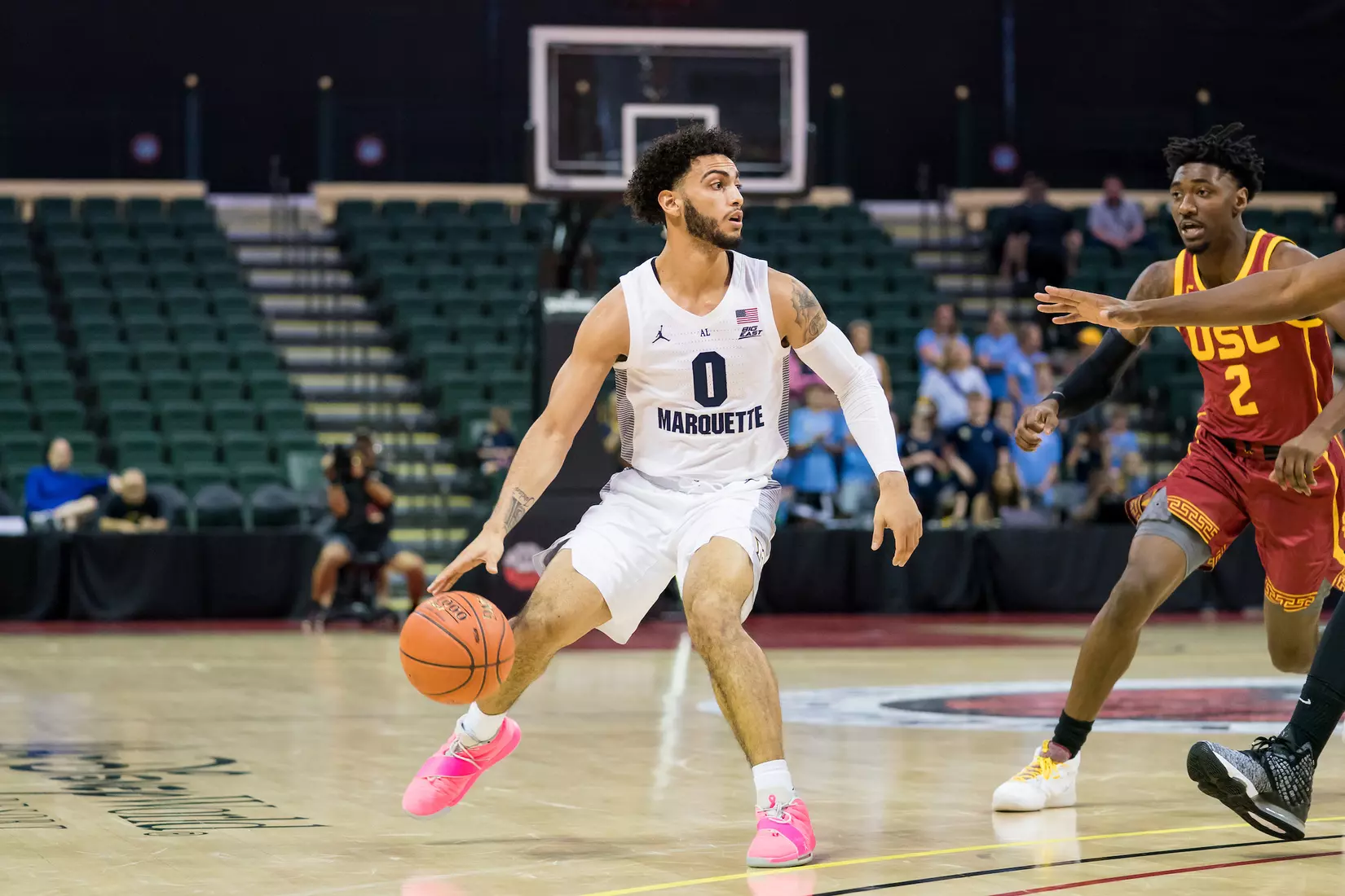 A basketball game between the Marquette Golden Eagles and the USC Trojans on Friday, November 29, 2019 at the Orlando Invitational at the ESPN Wide World of Sports in Orlando, FL.