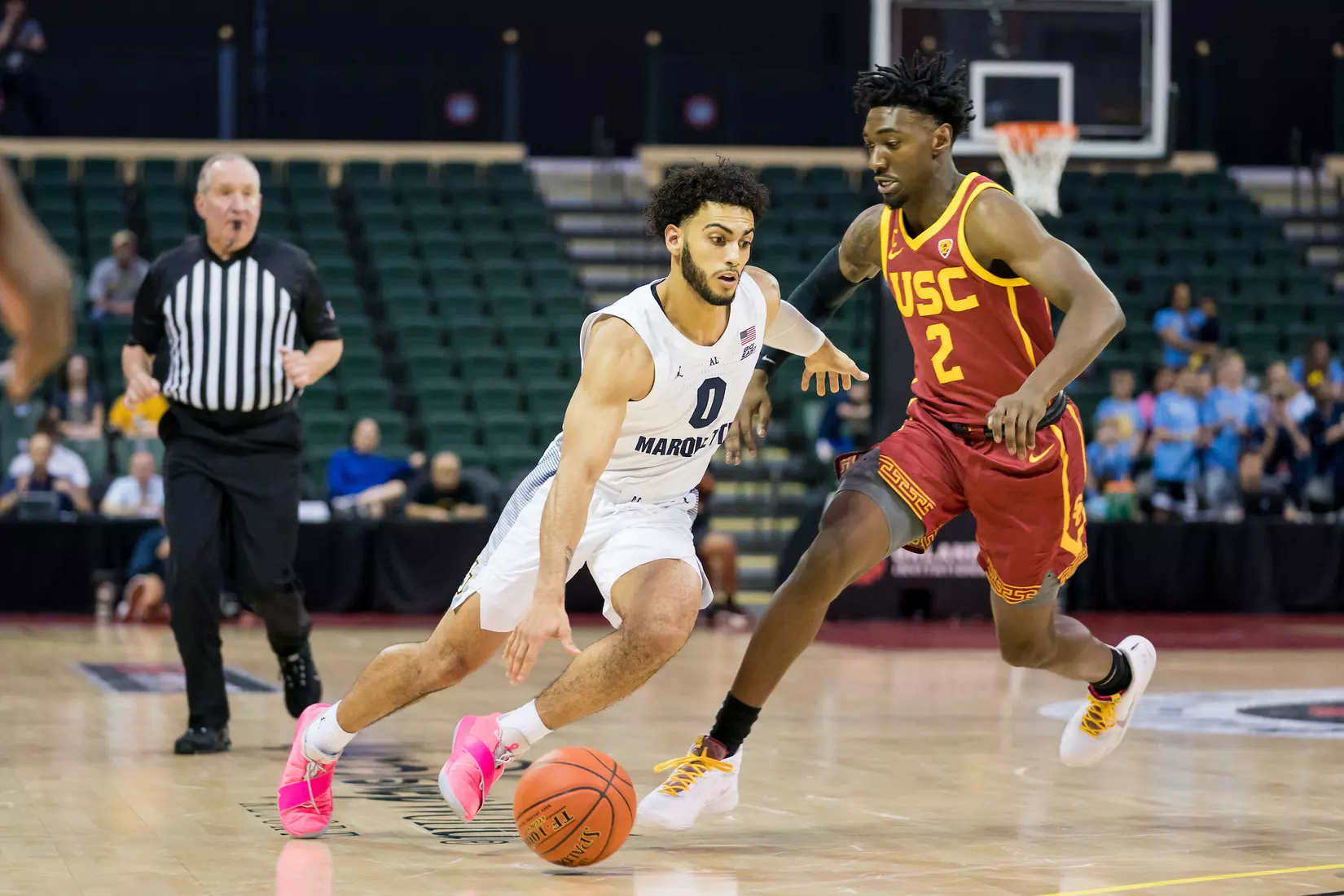 A basketball game between the Marquette Golden Eagles and the USC Trojans on Friday, November 29, 2019 at the Orlando Invitational at the ESPN Wide World of Sports in Orlando, FL.