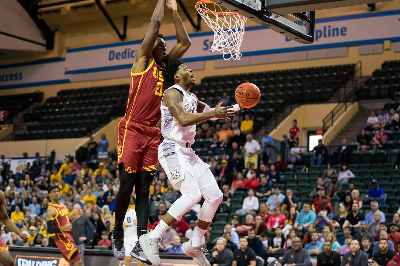 A basketball game between the Marquette Golden Eagles and the USC Trojans on Friday, November 29, 2019 at the Orlando Invitational at the ESPN Wide World of Sports in Orlando, FL.