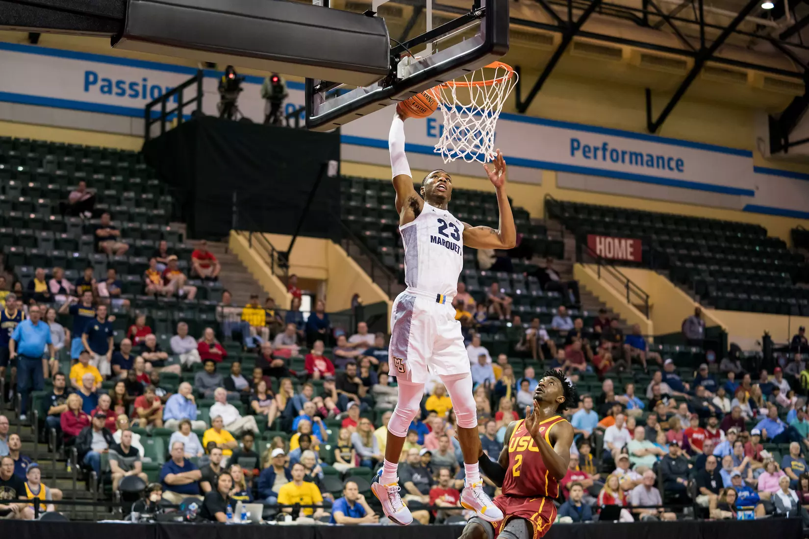 A basketball game between the Marquette Golden Eagles and the USC Trojans on Friday, November 29, 2019 at the Orlando Invitational at the ESPN Wide World of Sports in Orlando, FL.