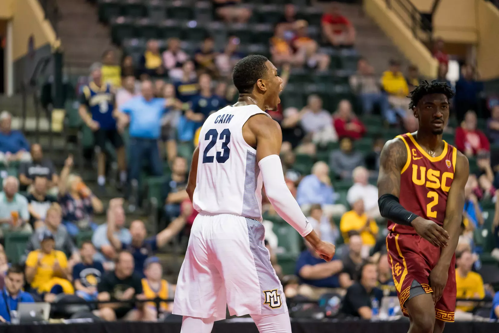 A basketball game between the Marquette Golden Eagles and the USC Trojans on Friday, November 29, 2019 at the Orlando Invitational at the ESPN Wide World of Sports in Orlando, FL.