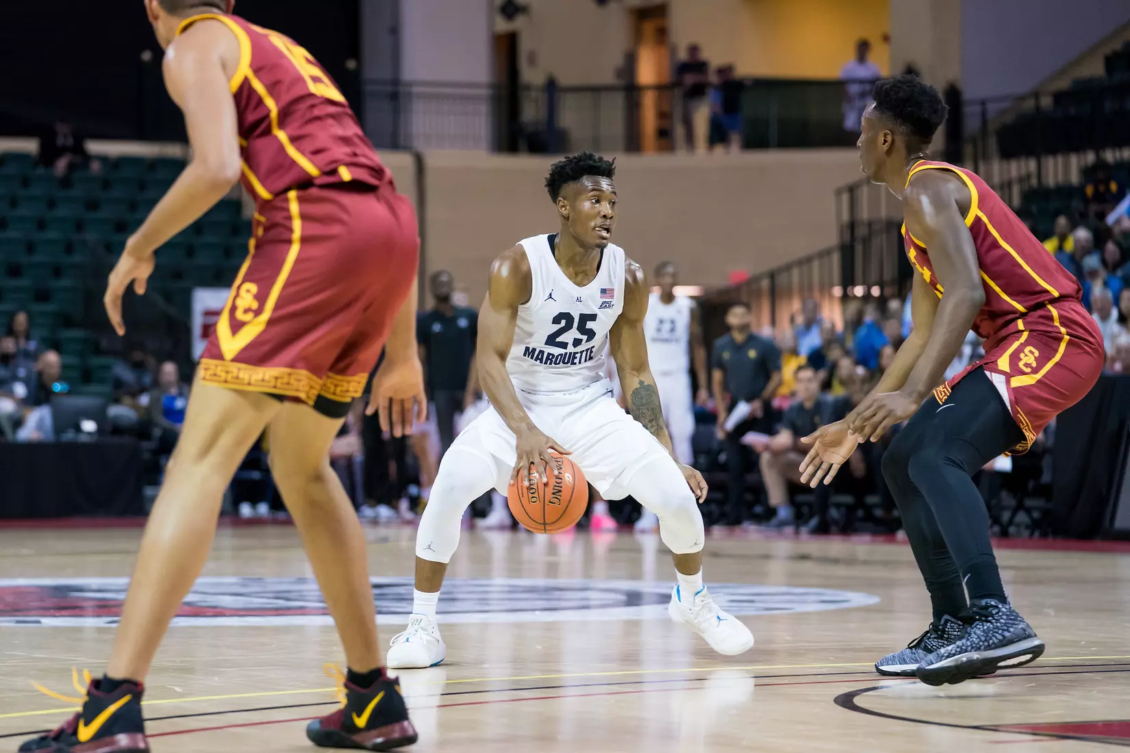 A basketball game between the Marquette Golden Eagles and the USC Trojans on Friday, November 29, 2019 at the Orlando Invitational at the ESPN Wide World of Sports in Orlando, FL.