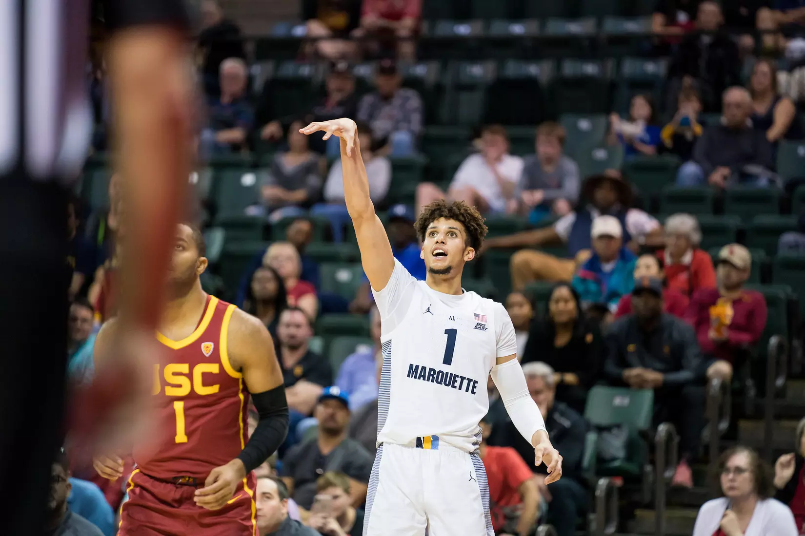 A basketball game between the Marquette Golden Eagles and the USC Trojans on Friday, November 29, 2019 at the Orlando Invitational at the ESPN Wide World of Sports in Orlando, FL.