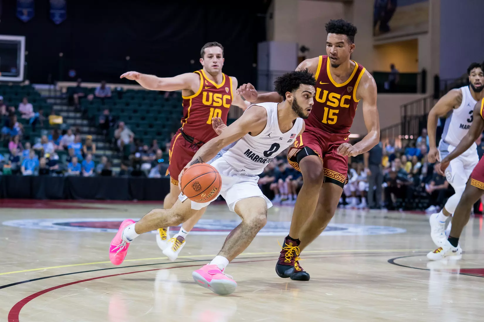 A basketball game between the Marquette Golden Eagles and the USC Trojans on Friday, November 29, 2019 at the Orlando Invitational at the ESPN Wide World of Sports in Orlando, FL.