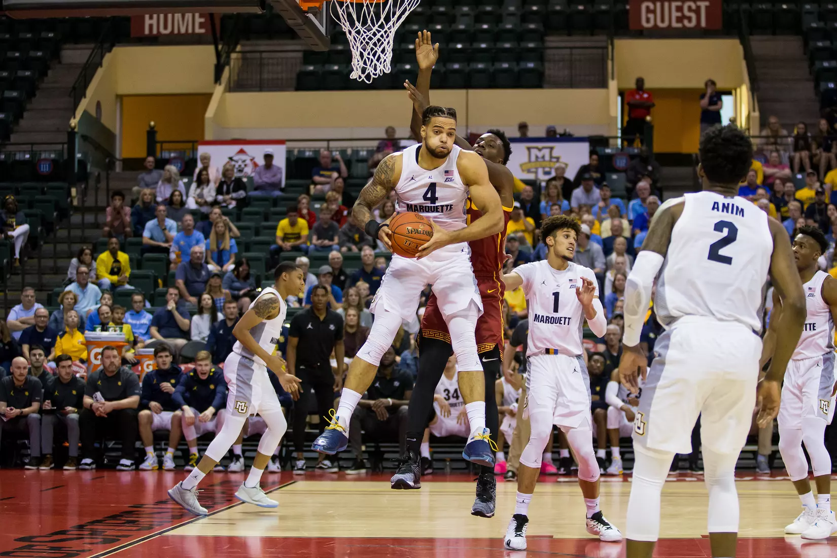 A basketball game between the Marquette Golden Eagles and the USC Trojans on Friday, November 29, 2019 at the Orlando Invitational at the ESPN Wide World of Sports in Orlando, FL.