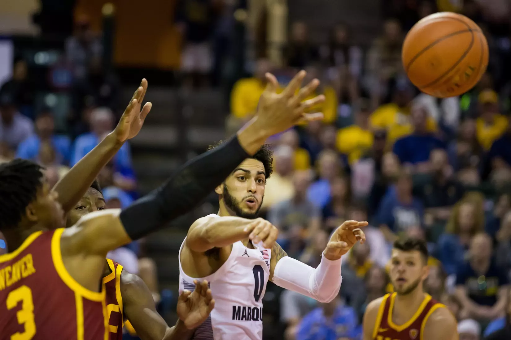 A basketball game between the Marquette Golden Eagles and the USC Trojans on Friday, November 29, 2019 at the Orlando Invitational at the ESPN Wide World of Sports in Orlando, FL.