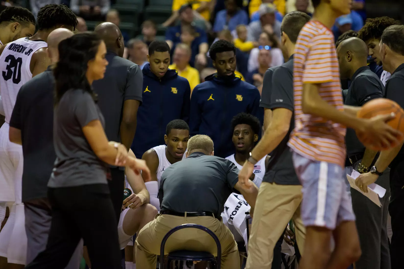 A basketball game between the Marquette Golden Eagles and the USC Trojans on Friday, November 29, 2019 at the Orlando Invitational at the ESPN Wide World of Sports in Orlando, FL.