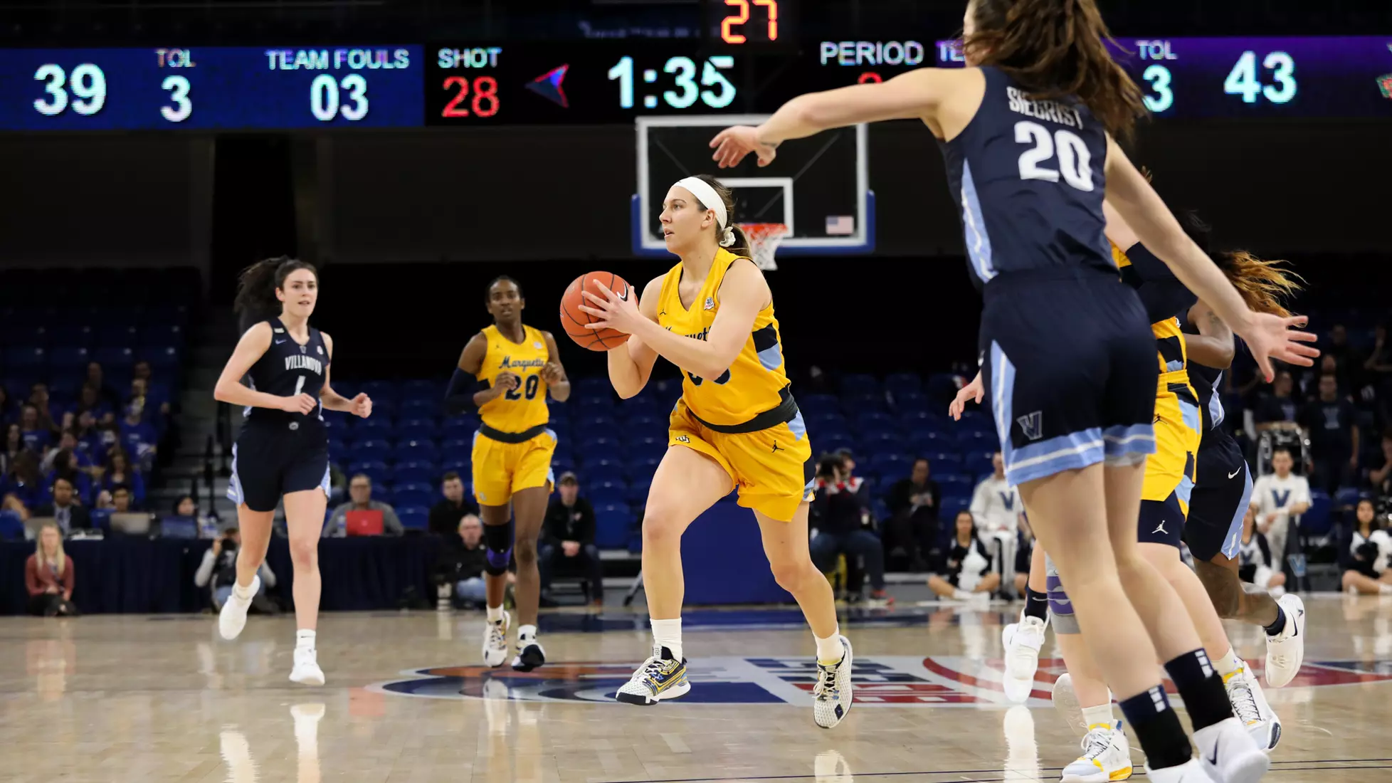 Marquette Women’s Basketball vs. Villanova in the 2020 BIG EAST Tournament