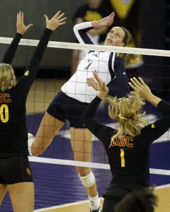 Niemann hit .500 with 12 kills at Creighton.