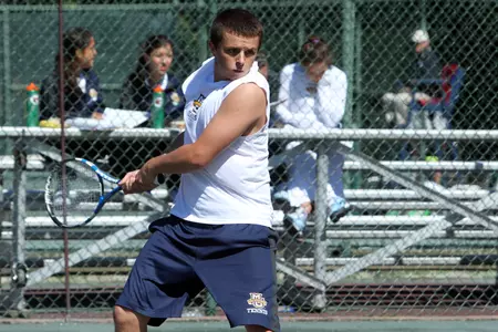Senior Dan Mamalat dropped his main draw singles match on Saturday.