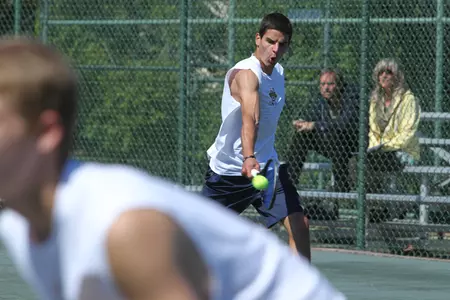 Freshman Kristiyan Trukov picked up a singles and doubles win on Saturday.