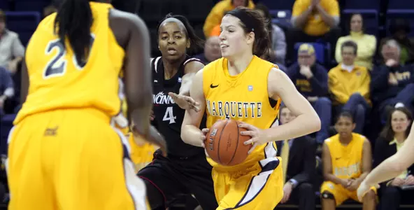 Senior Katherine Plouffe is the squad's leading returning scorer