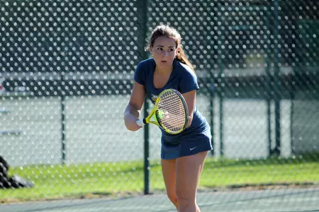 Vanessa Foltinger earned a victory in singles and doubles on Friday