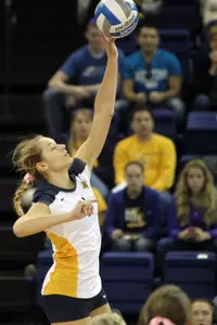 Lindsey Gosh hit .406 in the win with 15 kills and four service aces.