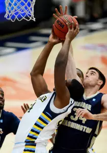 Davante Gardner goes up for two of his game-high 20 points Friday.