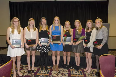 Seniors Emily Jacobson, Taylor Madigan and Cara Jacobson