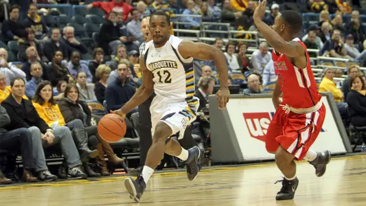 Point guard Derrick Wilson was one of seven Marquette players to score in double figures in Tuesday's win over Ball State