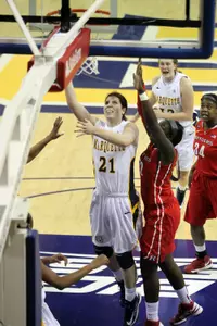 Junior Katherine Plouffe recorded 15 points on Sunday