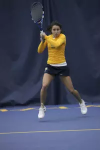 Ana Pimienta fought hard to win her singles match