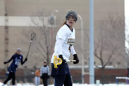 Nicole Gleason, a Villanova transfer, gave MU its only lead at 3-2.