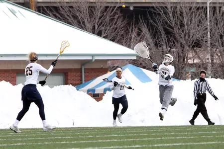 Sarah Priem posted a career-high 14 saves in net.