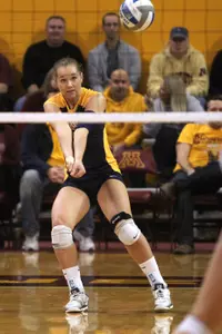 Lindsey Gosh led MU in kills at last year's GLC spring tournament.