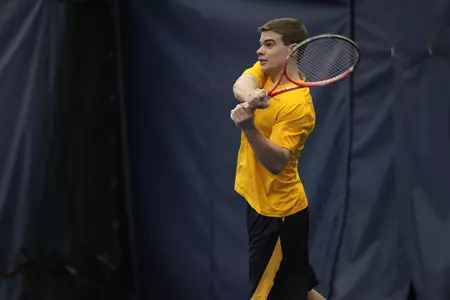 Sophomore James Stark picked up a singles win on Saturday.