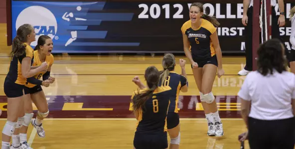 Erin Lehman had 16 kills in pool play.