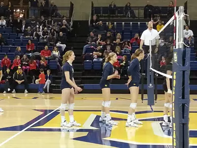 See Elizabeth Koberstein (left) and Meghan Niemann in action tomorrow at 5 p.m. at the Al.