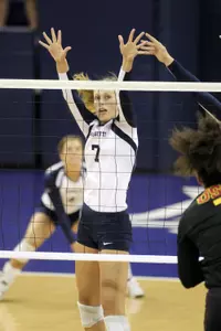 Meghan Niemann had a career-high 13 kills for MU.