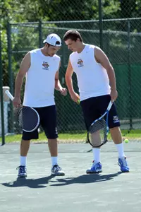 Junior Vukasin Teofanovic and senior Dan Mamalat picked up singles wins Friday.
