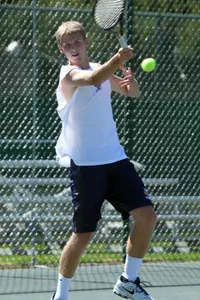 Freshman Nick Dykema opened play with a straight-set win.