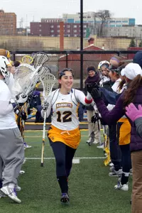 Claire Costanza, who led MU with 40 points in 2013, notched three goals on Sunday.