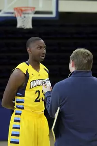 Sophomore Jajuan Johnson changed numbers for his second media day, from 5 to 23.