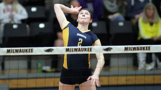 Autumn Bailey became the third player in MU history to reach 500 kills in a single season on Saturday at Villanova.