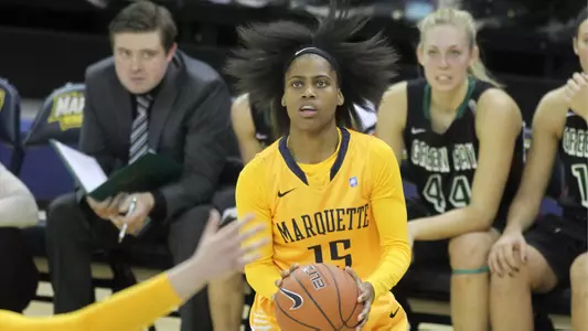 Kenisha Bell ranks 12th in the BIG EAST with 13.5 ppg