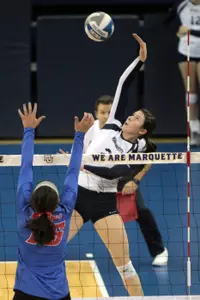 Autumn Bailey had 14 kills in Marquette's five set loss vs. Seton Hall