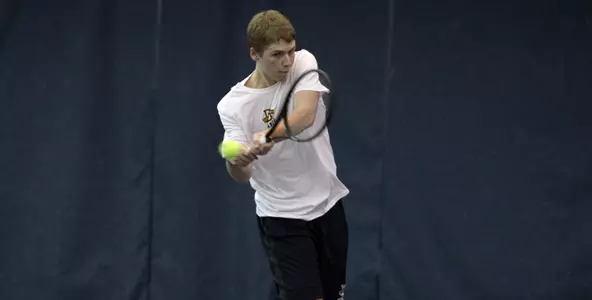 Freshman Nick Dykema picked up a singles win on Wednesday night.