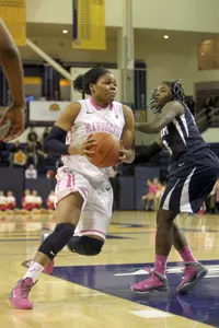 Katie Young finished with 21 points and 15 rebounds