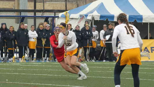 Hayley Baas scored a game-high four goals in the win.