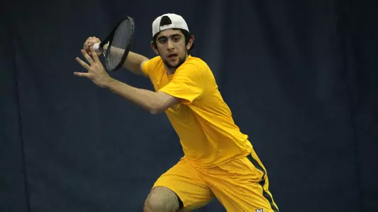 Junior Cameron Tehrani picked up a singles win Friday.