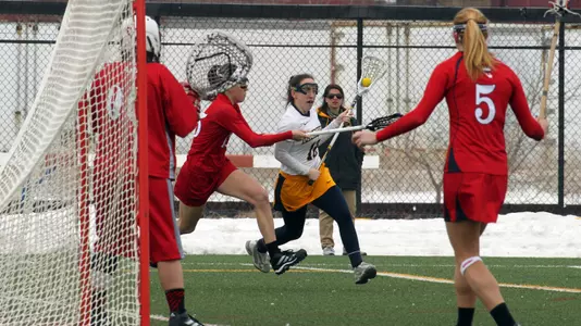 Claire Costanza (pictured) and Amanda Bochniak each posted a team-high three points for MU.