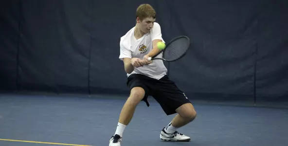 Freshman Nick Dykema got MU on the board in singles.