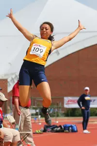 Senior Carlye Schuh will compete in the long jump for the second-straight year.