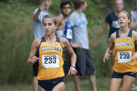 Sophomore Kellie Greenwood has posted the best women's steeplechase mark in the BIG EAST this season.