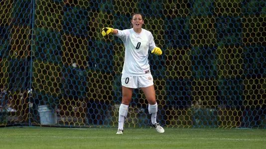 Junior goalkeeper Amanda Engel has started 38 of her team's 45 games since her freshman year.