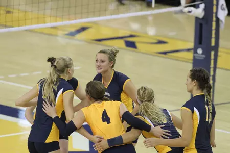 Courtney Kintzel is vying for playing time at middle hitter in her first season at MU.