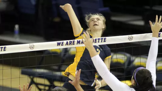 Nele Barber helped the Golden Eagles to a 3-1 weekend in the Marquette Invitational
